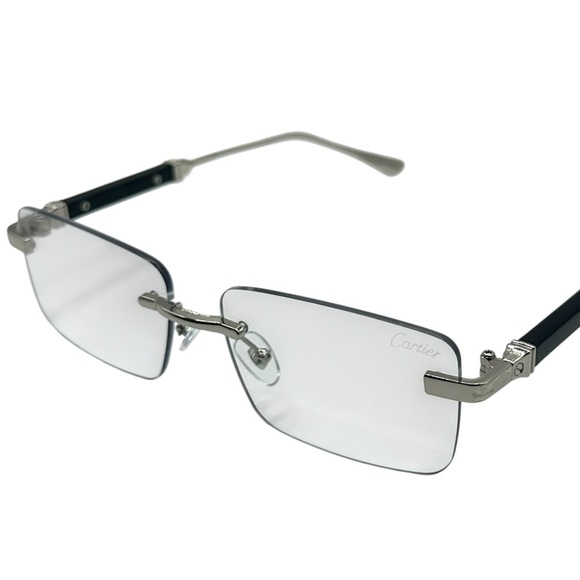 Cartier Rimless Glasses | Transitions & Blue Blocker | Used – Like New - Picture 1 of 16